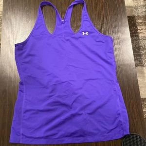 Under armour racerback tank. Size L   Worn once.